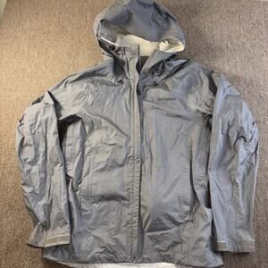 Patagonia Women’s Full Zip Rain Parka Gray Small